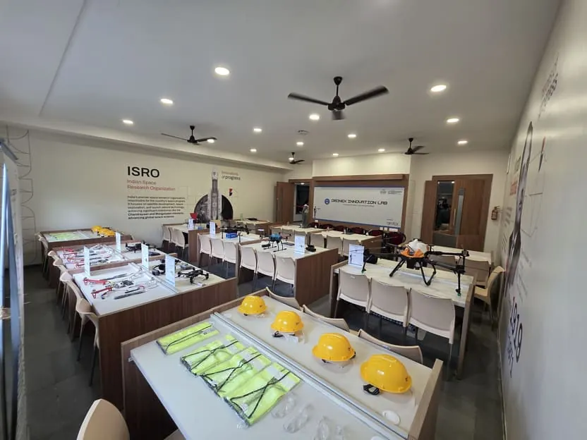 Drone innovation lab set up by AiRotor Labs at MIT University, Pune