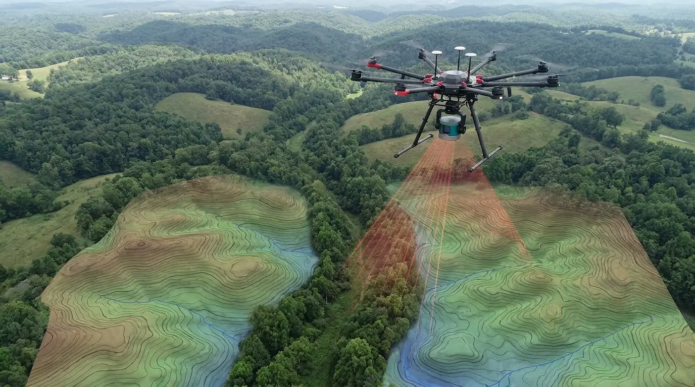 Corridor Mapping for Powerlines with Drone LiDAR