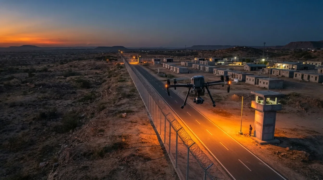 Drone-Based Perimeter Security: Fortifying India's High-Security Zones