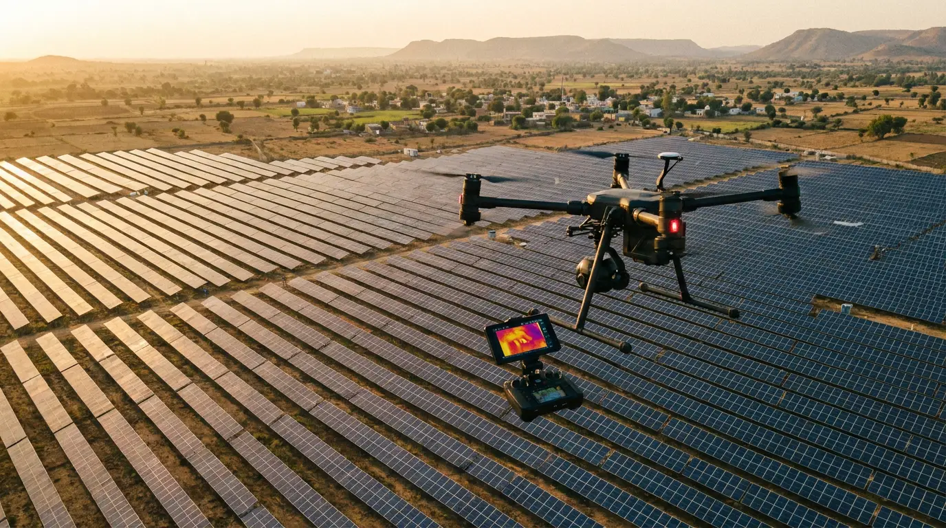 Drone-Based Solar Farm Inspection: Cost, Process & ROI in India