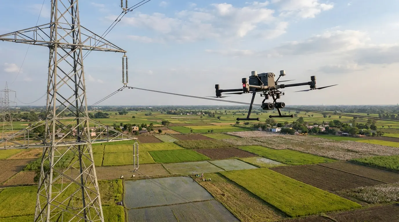 Drone-Based Transmission Line & Powerline Inspection in India: Process, Cost & Safety