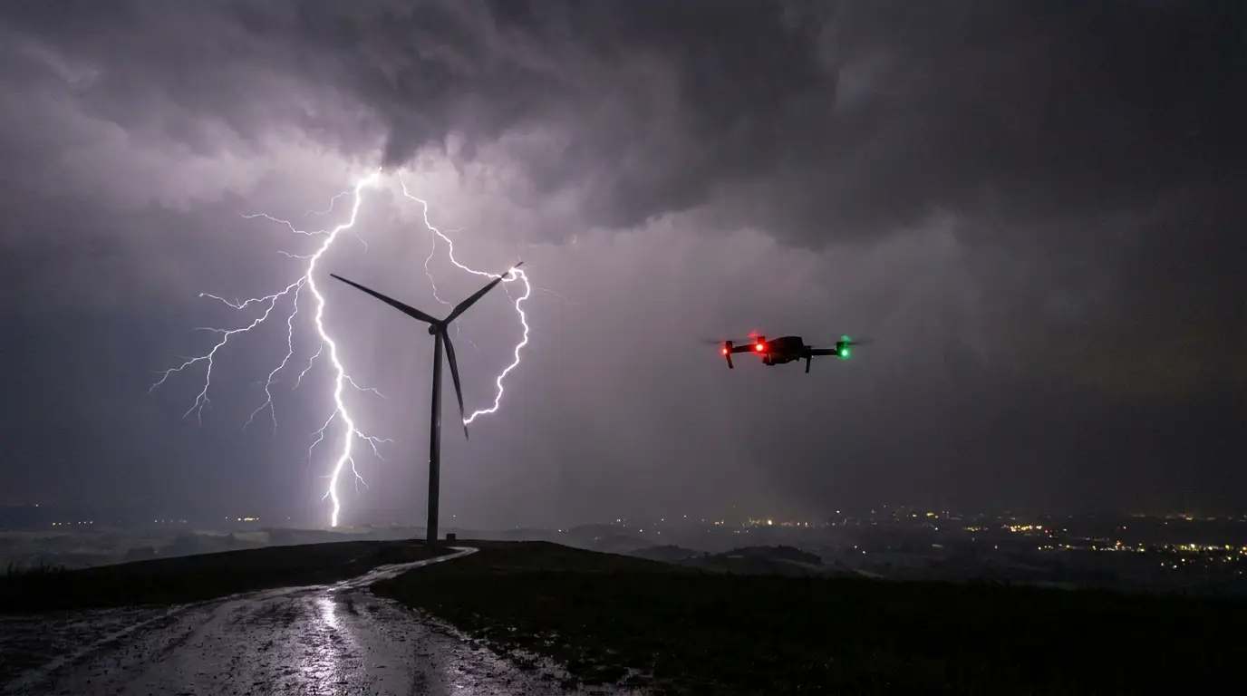 Drone-Based Lightning Strike Damage Assessment on Wind Turbines in India