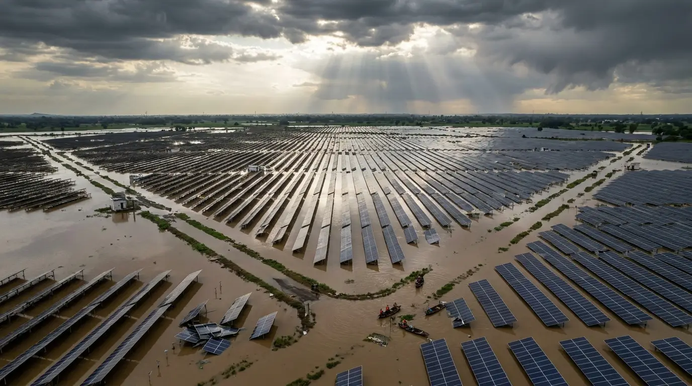 Monsoon Damage Assessment of Solar Farms Using Drone Surveys