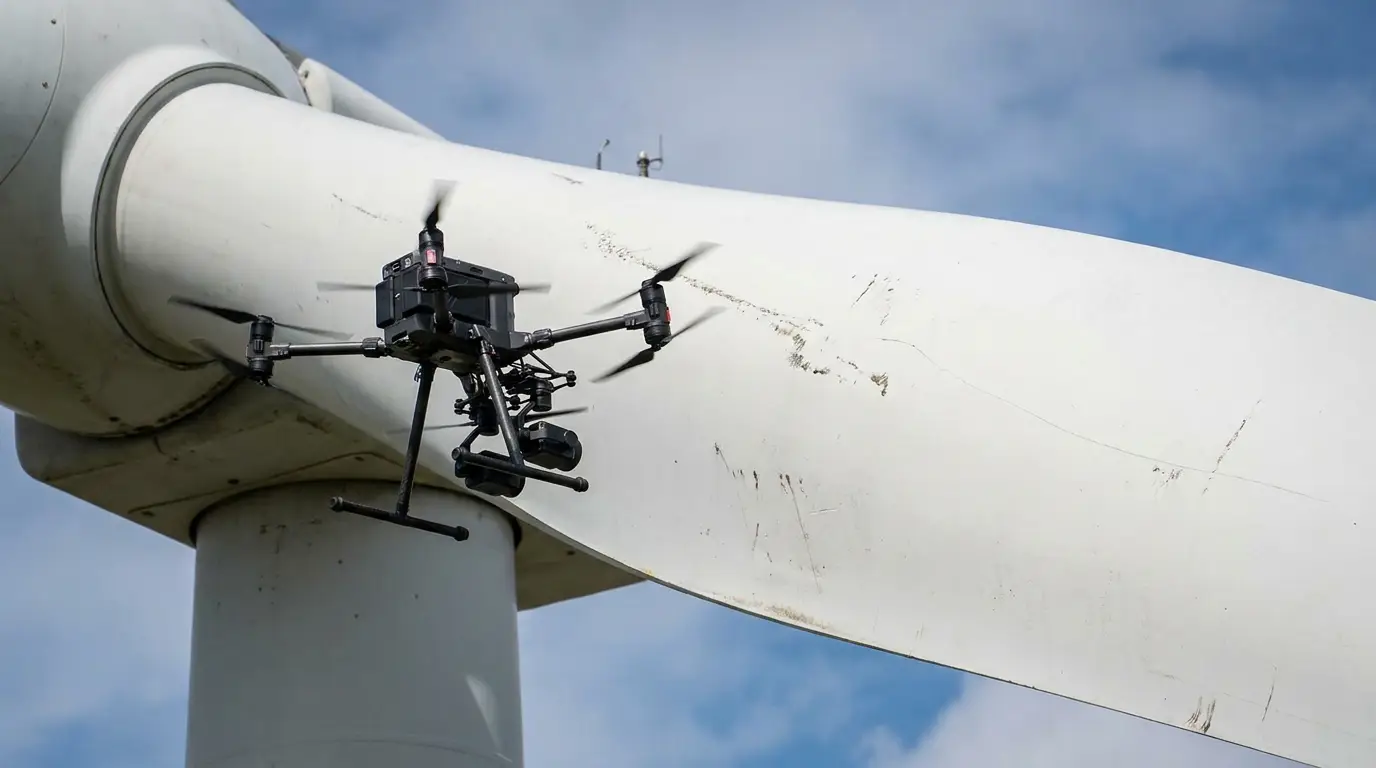 Wind Turbine Blade Inspection with Drones: Thermal vs RGB Analysis